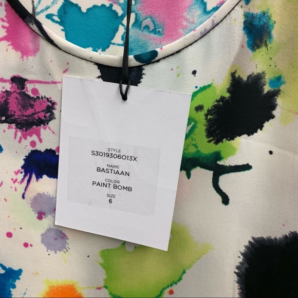 Paint Splatter Blouse Tank - Picture 3 of 3